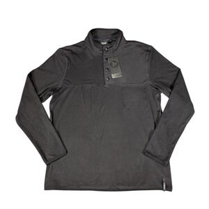 Motion Mens Journey Pullover Snap Black Onyx AM33KT002 Size Medium NWT